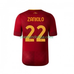 Camisola AS Roma Zaniolo 22 Homem Equipamento Primeiro 2022-2023 Manga Curta